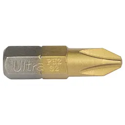 Біти PH2×25мм ¼" 10шт S2 TIN (блістер) ULTRA (4014152) - мініатюра 3