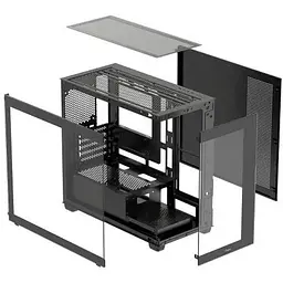 Корпус Ocypus Gamma C52, чорний, Mid Tower, без БЖ, для Micro ATX / Mini ITX, 1xUSB 3.0 / 2xUSB 2.0, макс. CPU - 170 мм / GPU -