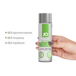 Змазка на водній основі JO H2O Organic Aloe (236 мл), зволожувальний та заспокійливий ефект - мініатюра 4