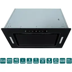 Витяжка VENTOLUX PUNTO 52 MBG (1000) TC MS - мініатюра 2