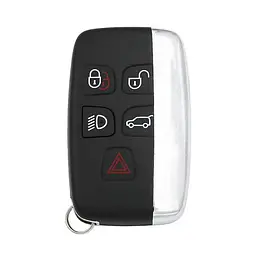 Чохол ключа Land Rover білий+золота окантовка TPU (5 кнопок) - мініатюра 2