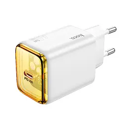 Мережевий зарядний пристрій Hoco N54 Monsoon single port PD45W charger (EU) Білий