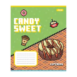 Зошит 1 вересня Candy sweet А5 12 аркушів коса лінія (767201), в асортименті - мініатюра 5