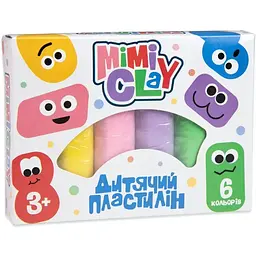 Набір для творчості Strateg Mimi clay 30423 великий 6 кольорів українською мовою (2000990184641)