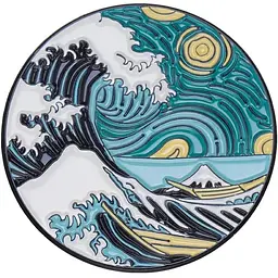 Значок Велика хвиля в Канагаві The Great Wave off Kanagawa 3 см CH P TGK 3
