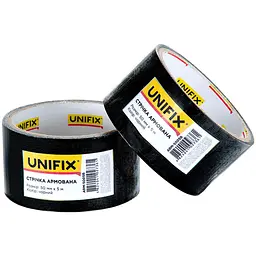 Стрічка клейка універсальна армована скотч Unifix 50 мм x 5 м чорна