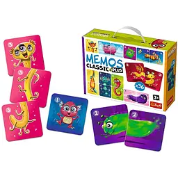 Настільна гра Trefl Memos Classic Plus Милі монстрики 36 карт (2273) - мініатюра 3