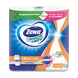 Паперові рушники Zewa Wisch Weg Design 2 рулона (7322540973112) - мініатюра 3