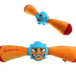 Іграшка для Собак Gigwi Gladiator в гумовому шоломі з пищалкою 41 см - мініатюра 3