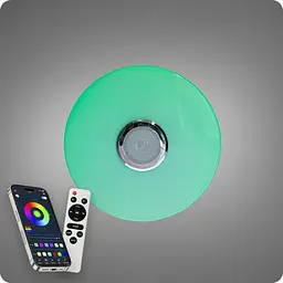 Люстра світлодіодна 517 Dlight RGB з пультом і колонкою 70Вт Білий (02175) - мініатюра 8