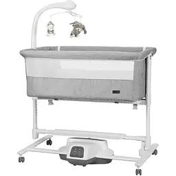 Дитяче ліжечко-гойдалка Carrello Bloom CRL-10304 Anchor Grey /