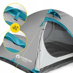 Намет туристичний Mountain Goat Prime Duo 2-місний Grey (P-5905973406550) - мініатюра 7
