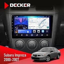Штатна магнітола Subaru Impreza 2000-2007 Decker D9-006 4x64, 4G Decker (НФ-00004501)