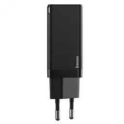 Мережевий зарядний пристрій Baseus GaN2 Q. Charger 2Type-C + Cable Type-C 45W CCGAN-M01 Black - мініатюра 3