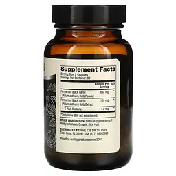Ферментований чорний часник Dr. Mercola Fermented Black Garlic, 60 капсул - мініатюра 2