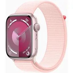 Apple Watch Series 9 GPS 45mm Pink Aluminium with Light Pink Sport Loop MR9J3