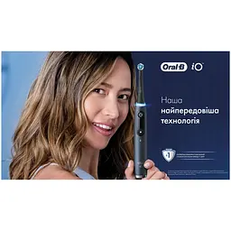 Уцінка. Електрична щітка Oral-B iO Series 9 Duo iOM9d.2J2.2AD 3758+додаткова ручка Black  - мініатюра 4