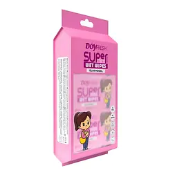 Серветки вологі Doy fresh 8*8 шт. рожеві - мініатюра 3