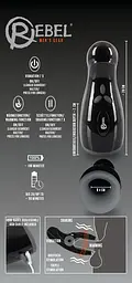 Автоматичний мастурбатор з вібрацією та підігрівом Rebel Masturbator with 3 function - мініатюра 5