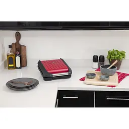 Гриль Russell Hobbs Compact Steel притискний 1200 Вт червоно-чорний (25030-56) - мініатюра 6