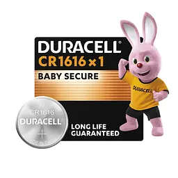 Батарейка Duracell CR 1616 спеціальна літієва типу таблетка 1616 3V, 1 шт. в упаковці (5011067) - мініатюра 2
