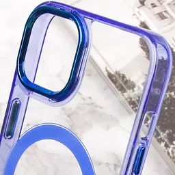 Чохол TPU Iris with MagSafe для Apple iPhone 12 Pro Max (6.7) Синій - мініатюра 7