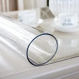 М'яке скло Прозора силіконова скатертина на стіл Soft Glass Захист для меблів 1.2х1.0 м (товщина 2мм) - мініатюра 9