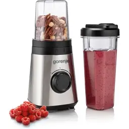 Блендер Gorenje BSM600E, Inox, фітнес-блендер, 320W, чаша 0,6 л, захист від увімкнення без чаші, імпульсний режим (BSM600E) - мініатюра 3