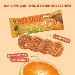 Набір фруктово-горіхових батончиків Bob Snail Хурма-Апельсин-Кеш’ю-Кріспи Кіноа 35 г x 15 шт. - мініатюра 2