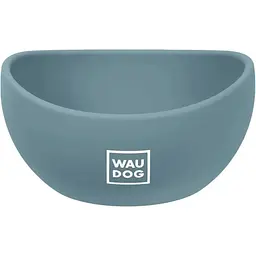 Миска для котів та малих порід собак Waudog Silicone, 250 мл, сіра