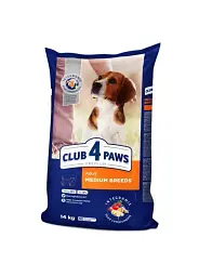 Сухий корм для собак середніх порід Club 4 Paws з куркою 14 кг