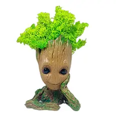 Кашпо горщик зі стабілізованим мохом Грут Groot G1