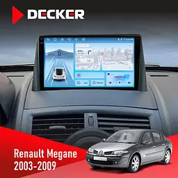 Штатна магнітола Renault Megane II 2003-2009 Decker D9-010 6x128, DSP, 4G, 2K Decker (НФ-00004781)