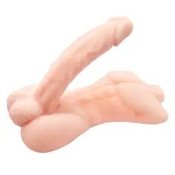 Фалоімітатор Baile Temptation Bigger Man Monster Dick, 21 см (тілесний) - мініатюра 2