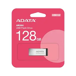 USB флеш накопичувач ADATA 128GB UR 350 Silver/Black USB 3.2 (UR350-128G-RSR/BK) - мініатюра 7