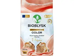Пральний порошок BIOBLYSK 2,5 кг парфумований “Color & Ayurvedic Amber Niche Perfume”