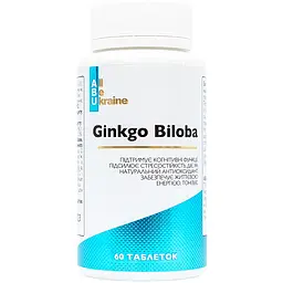 Гінкго Білоба All be Ukraine Ginkgo Biloba 60 таблеток (ABU-01044)