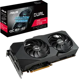 Відеокарта AMD Radeon RX 5700 XT 8GB Asus Dual EVO OC (DUAL-RX5700XT-O8G-EVO) Б/В