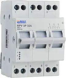 Ручний перемикач вводу (І‑0‑ІІ) 3P 32A RPV АСКО‑УКРЕМ (A0010220009)