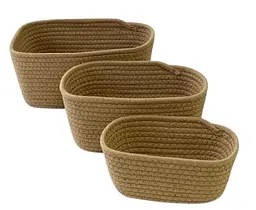 Набір корзин "Коттон" 25x18x12 см 22x15x10 см 18x13x8 см
