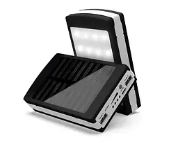 Портативний зарядний пристрій з ліхтариком Solar Power Bank 50000 mAh