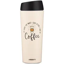 Термокухоль Ardest Coffee Time 450 мл нержавіюча сталь бежевий