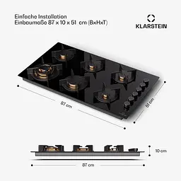 Газова плита Klarstein Goldflame 6 (10045628) - мініатюра 7