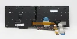 Клавіатура для ноутбуків Lenovo ThinkPad T15 Gen1 чорна з чорною рамкою, з трекпоінтом, з підсвічуванням RU/US - мініатюра 2