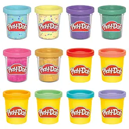 Набор для творчості Hasbro Play-Doh 12 баночок з масою для ліплення (G0149) - мініатюра 4