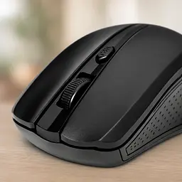 Мишка MOUSE 211 WIRELESS / Бездротова миша з USB адаптером 2.4G, Чорний / Мишка з блютуз - мініатюра 3