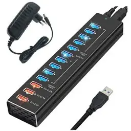 Концентратор Dynamode 13 ports USB3.0 to10*USB3.0+3*2.4А Power Adapter 3A/12V (DM-UH-P1013)