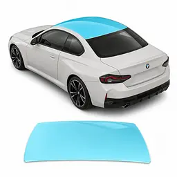 Антигравійна захисна бронеплівка за лекалами для BMW 2 Series G42 2021- зона даху