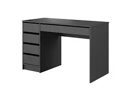 Стіл туалетний письмовий Perfect Home Ада / Ada 5S/120 з 5 шухлядами Антрацит (PFH-091308) - мініатюра 5