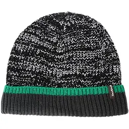 Шапка водонепроникна DexShell Cuffed Beanie розмір S/M 56-58 см чорна з зеленою смугою - мініатюра 2
